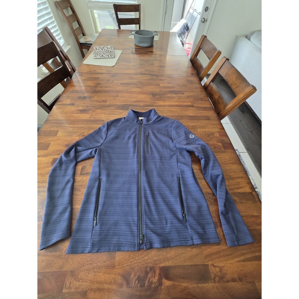 KJUS Golf Full Zip Up Jacket Medium Mens Navy Blue Sku 91 ** Read Description**
